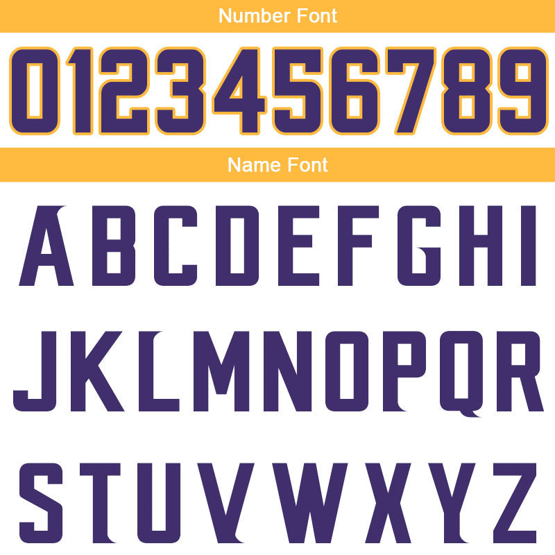 custom authentic split fashion football jersey purple-yellow-white mesh