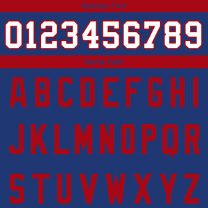 custom authentic split fashion football jersey royal-red-white
