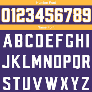 custom authentic split fashion football jersey purple-yellow-white mesh