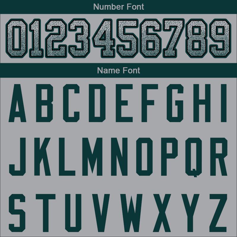 custom authentic drift fashion football jersey gray-midnight green mesh
