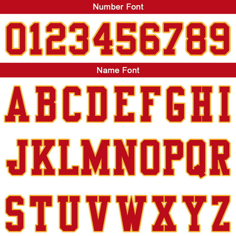 customized authentic football jersey white  red- orange mesh