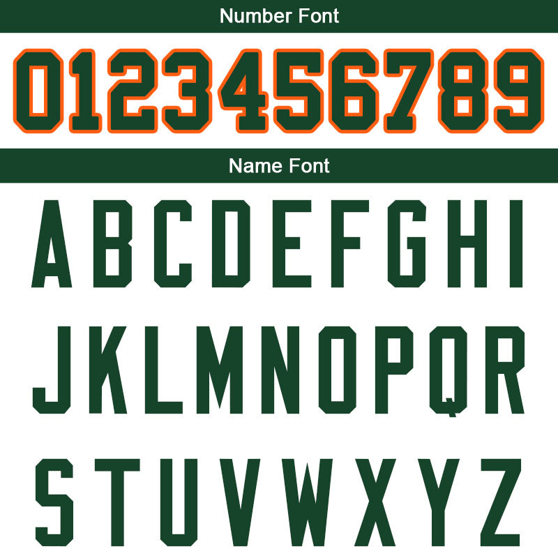 customized  authentic football jersey white-green-orange