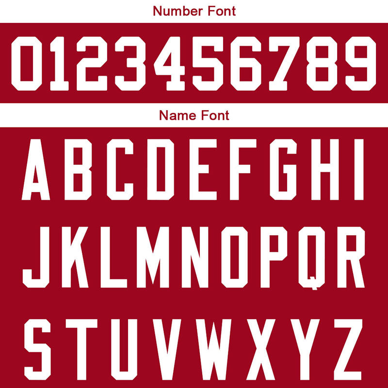 custom authentic football jersey red-white mesh