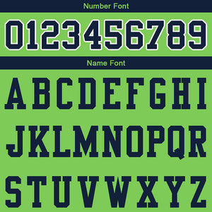 customized authentic football jersey green blue -white mesh