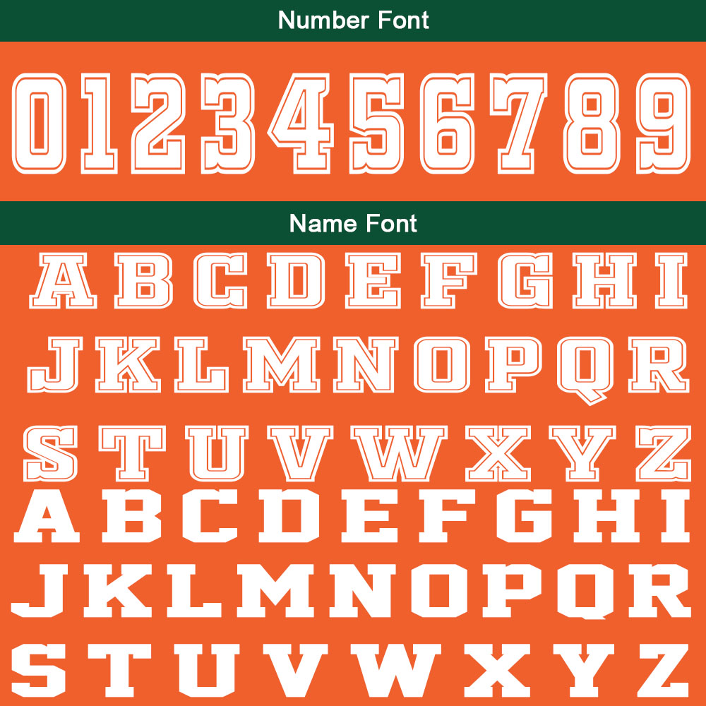 Uniforme de baloncesto personalizado de color naranja y verde con tu logotipo-nombre y número impresos