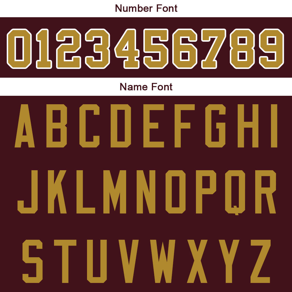 custom authentic split fashion football jersey burgundy-white-gold mesh