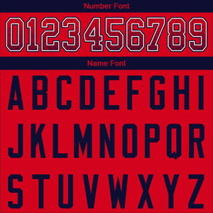 custom authentic drift fashion football jersey red-navy mesh