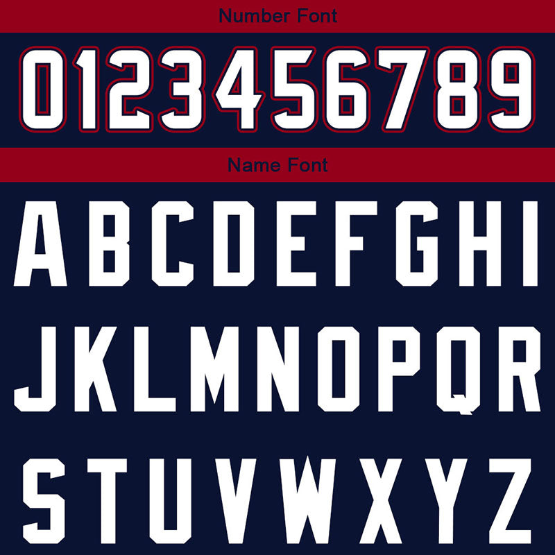 custom authentic split fashion football jersey navy-red-white mesh