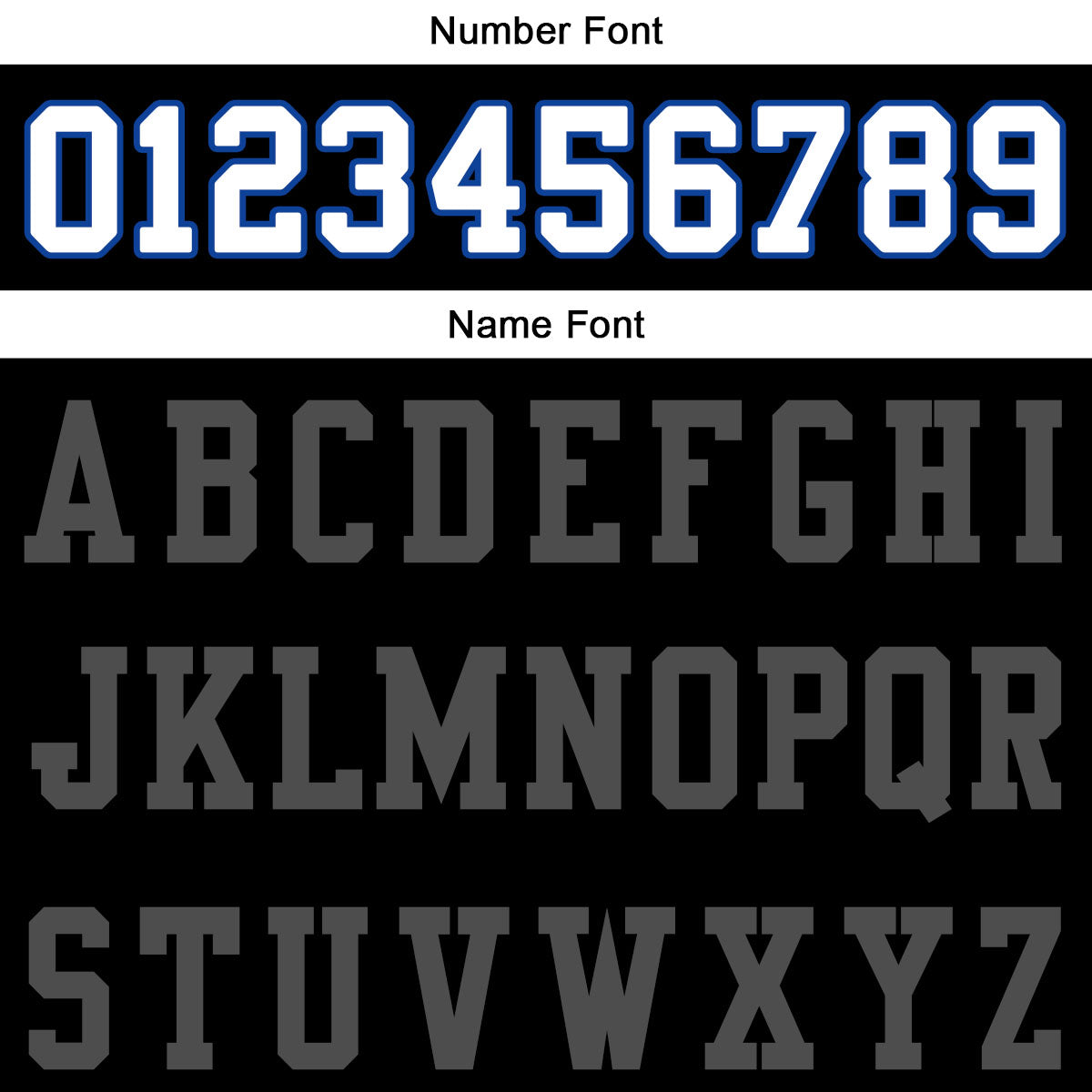Camiseta de fútbol personalizada con nombre y número del equipo impresos en color negro