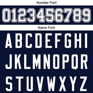 custom authentic football jersey white-navy mesh