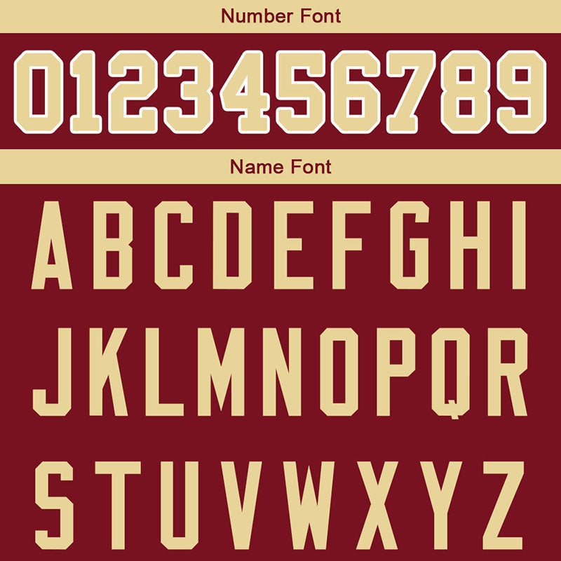 customized  authentic football jersey burgundy-gold mesh