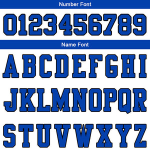 customized authentic football jersey white blue-black mesh