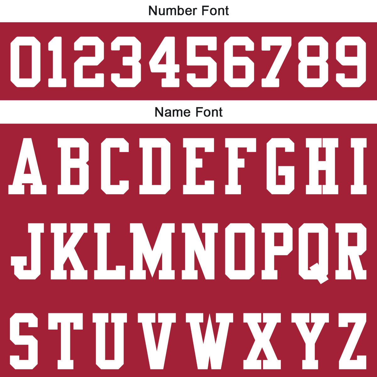 Camiseta de fútbol personalizada con nombre y número del equipo impresos en rojo