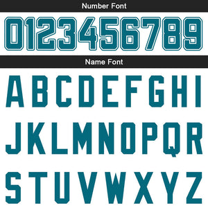 custom authentic split fashion football jersey black-white-teal mesh
