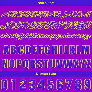 Camiseta de béisbol personalizada de color morado y azul con botones para hombre mujer adulto y joven Estampado de nombre número y logotipo