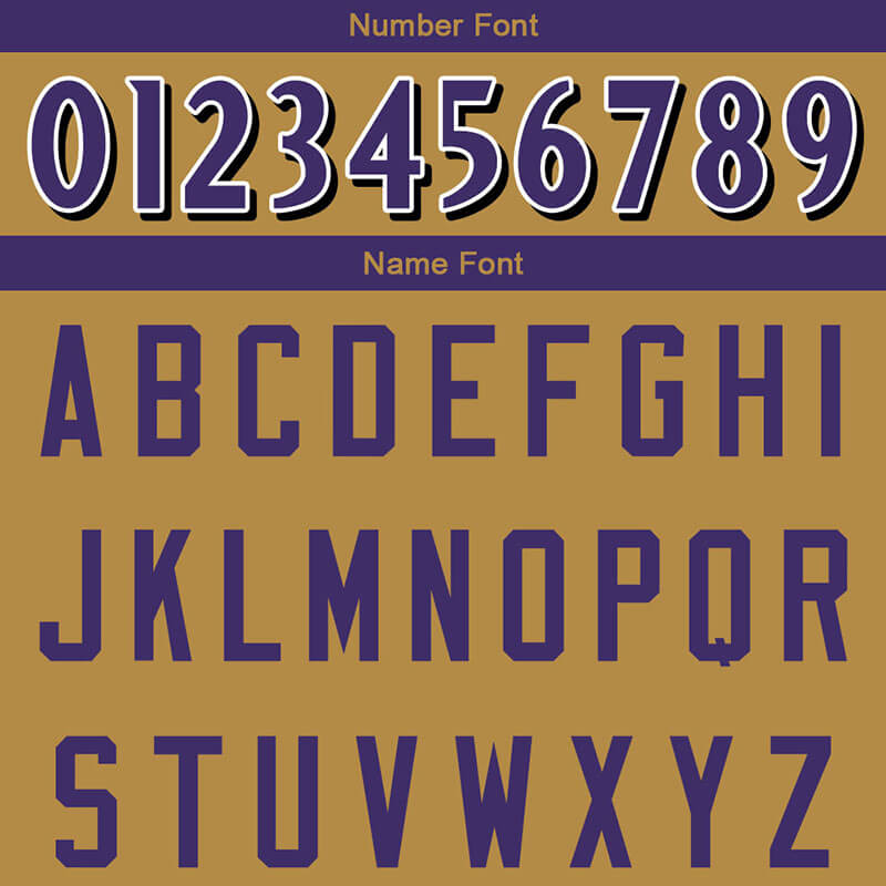 custom authentic split fashion football jersey gold-white-purple mesh