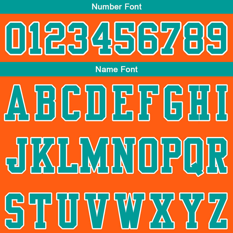 customized authentic football jersey  orange green-white mesh