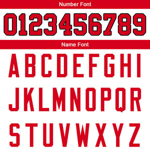customized  authentic football jersey white-red-yellow-black