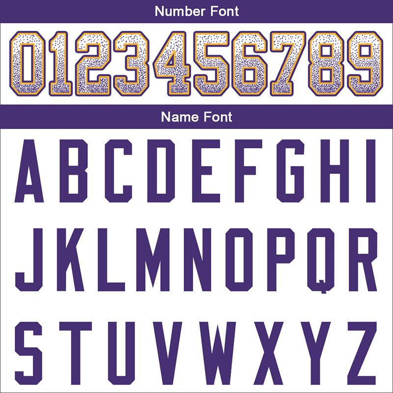 custom authentic drift fashion football jersey white-purple mesh
