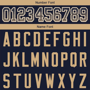 custom authentic drift fashion football jersey navy-gold mesh