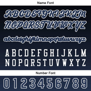 Camiseta de béisbol personalizada negra y azul con botones para hombre mujer adulto y joven Estampado de nombre número y logotipo