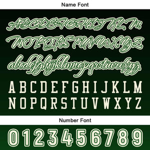 Camiseta de béisbol verde personalizada con botones para hombre mujer adulto y joven Nombre número y logotipo impresos