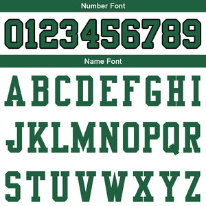 customized authentic football jersey white green-black mesh