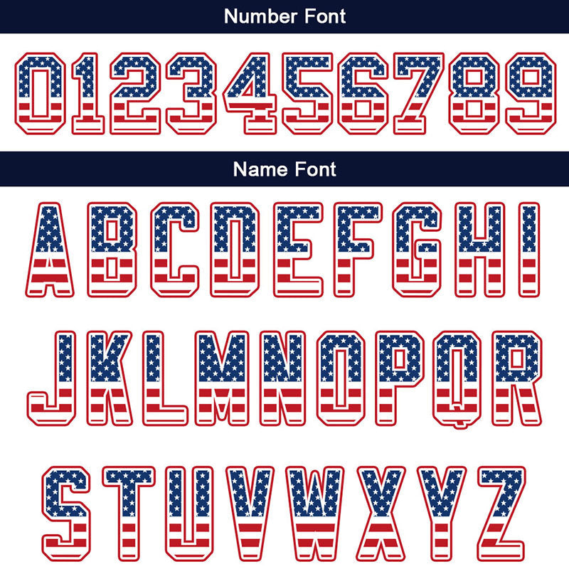 team member custom authentic football jersey navy-white-red mesh