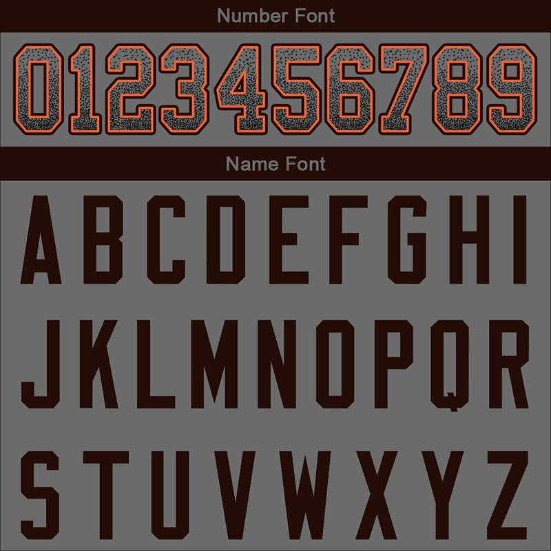 team custom authentic drift fashion football jersey gray-brown mesh