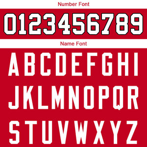 customized  authentic football jersey red-white-black
