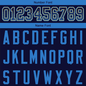 custom authentic drift fashion football jersey navy-light blue mesh