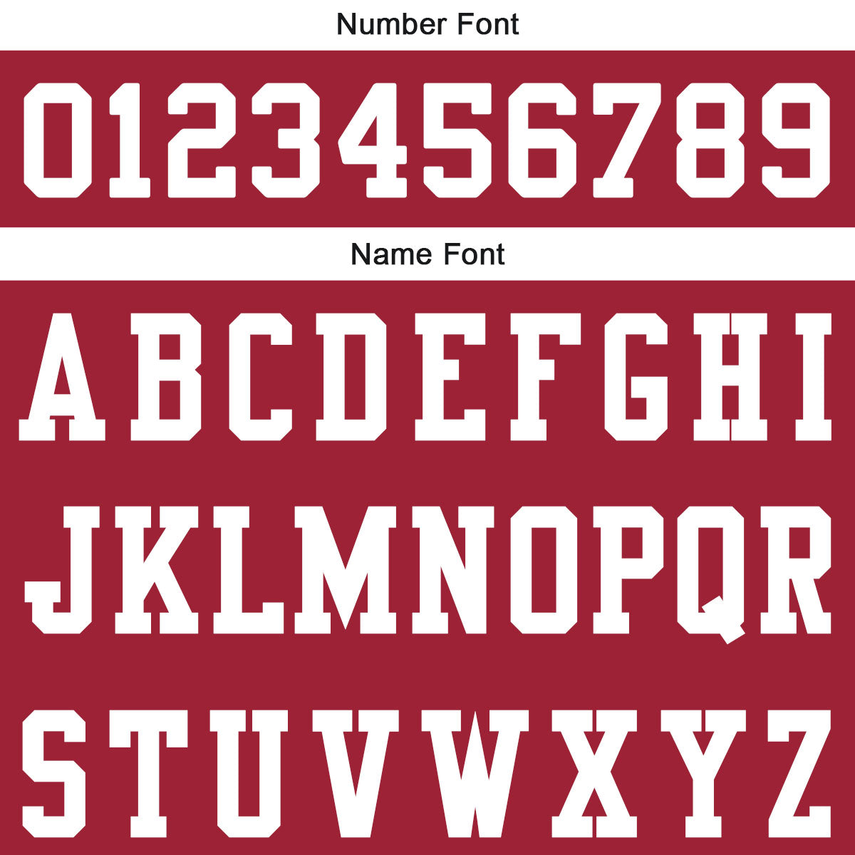 Camiseta de fútbol personalizada con nombre y número del equipo impresos en rojo