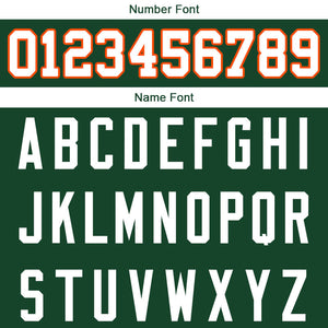 customized  authentic football jersey green-white-orange