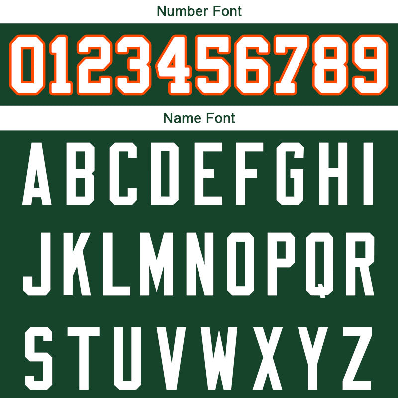 customized  authentic football jersey green-white-orange