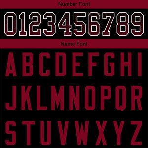 custom authentic drift fashion football jersey red-black mesh