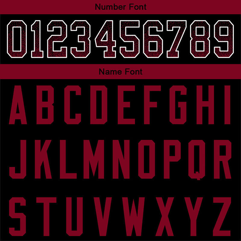 custom authentic drift fashion football jersey red-black mesh