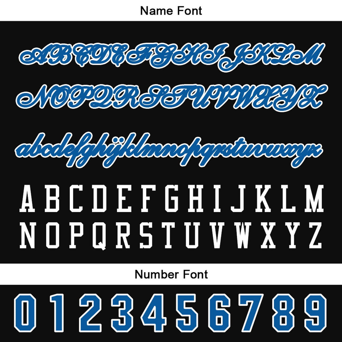 Camiseta de béisbol personalizada negra y azul con botones para hombre mujer adulto y joven Estampado de nombre número y logotipo