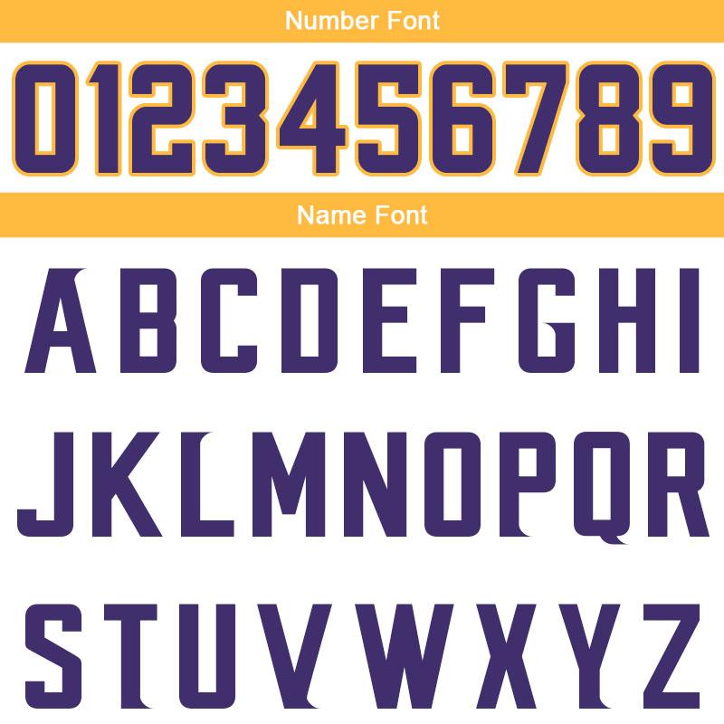 custom authentic split fashion football jersey yellow-white-purple mesh