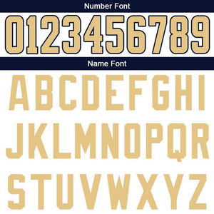 custom authentic split fashion football jersey navy-white-gold mesh