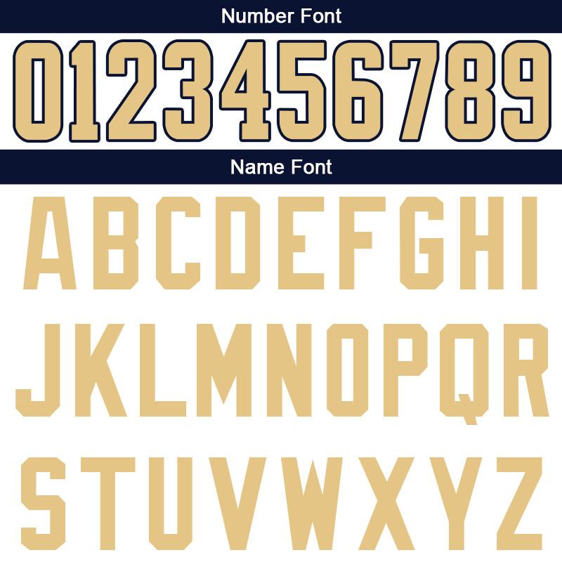 custom authentic split fashion football jersey navy-white-gold mesh