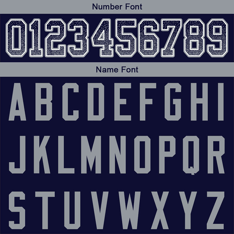 team custom authentic drift fashion football jersey navy-gray mesh