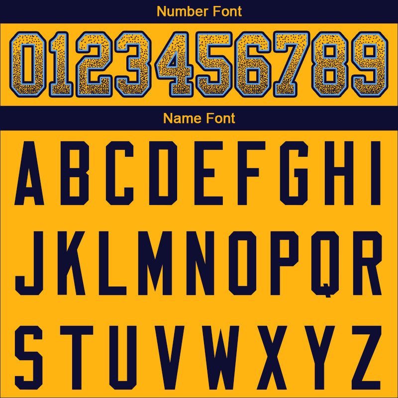 custom authentic drift fashion football jersey yellow-navy mesh