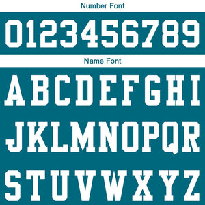 custom authentic football jersey teal white mesh