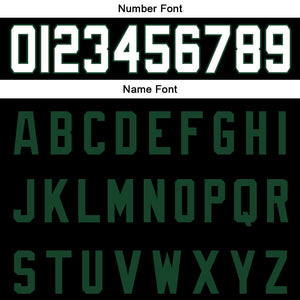 custom authentic split fashion football jersey green-white-black