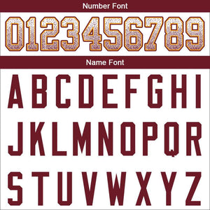 custom authentic drift fashion football jersey white-burghundy mesh