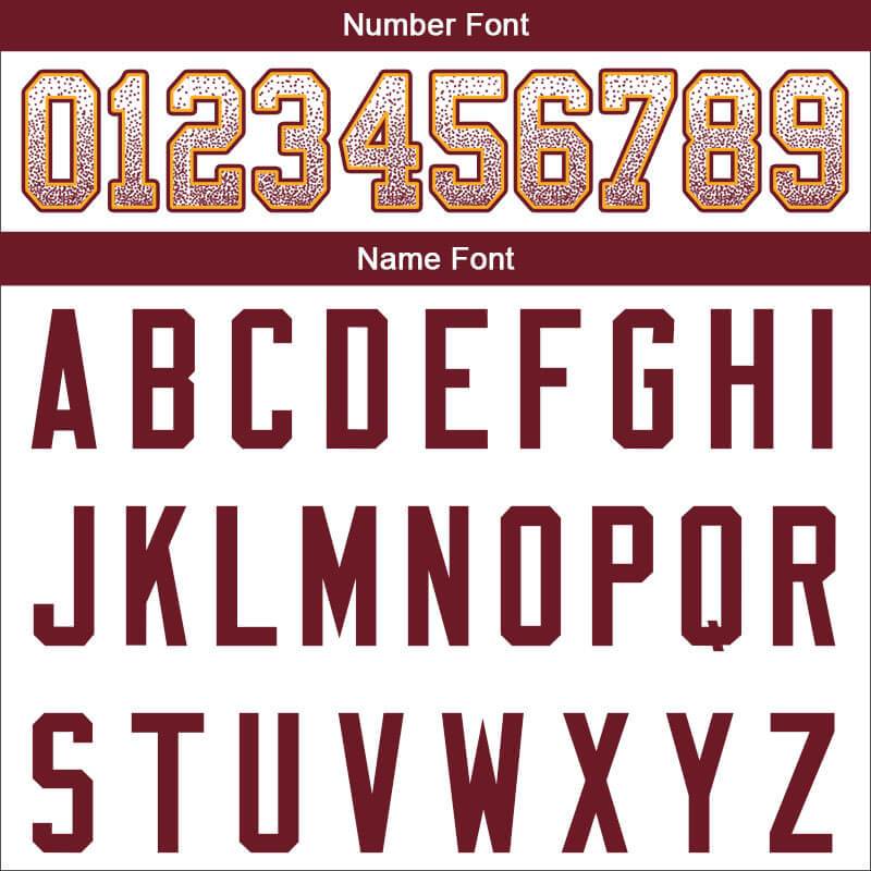 custom authentic drift fashion football jersey white-burghundy mesh