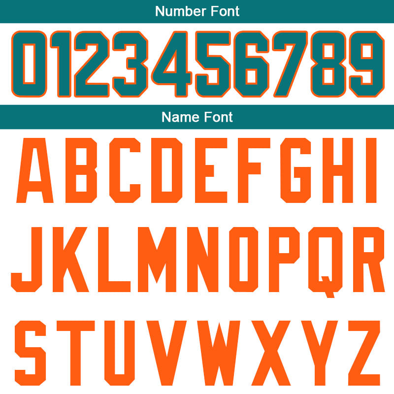 custom authentic split fashion football jersey aqua-white-orange mesh
