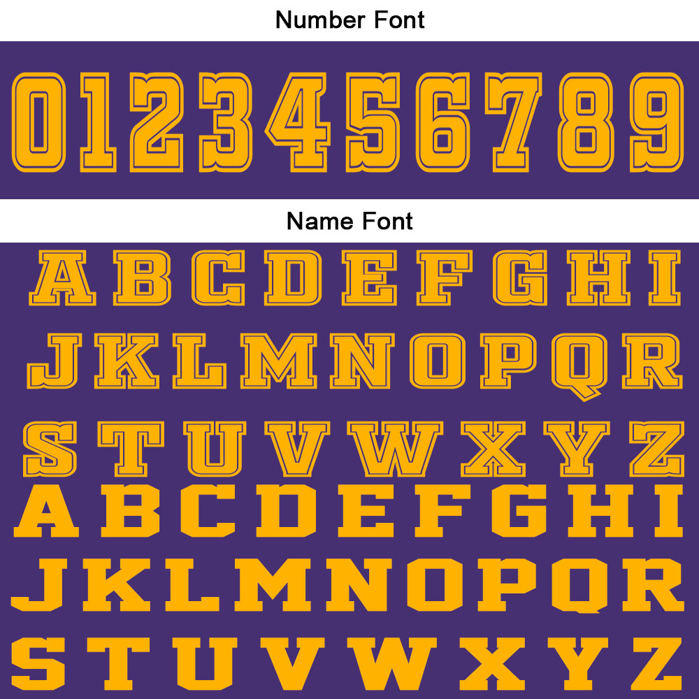 Uniforme de baloncesto personalizado en color morado y amarillo con tu logotipo-nombre y número impresos