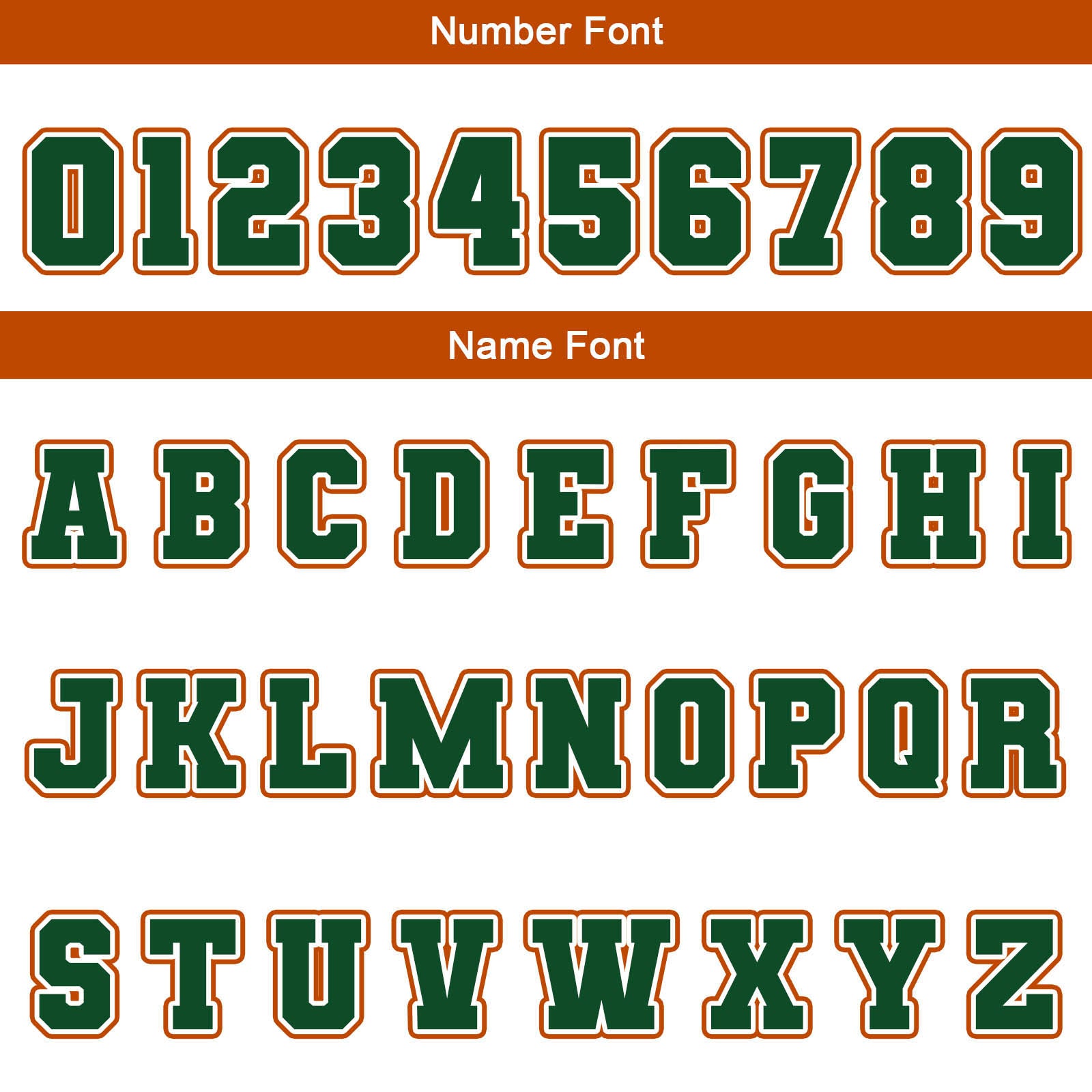 Chaquetas universitarias impermeables personalizadas en blanco-verde y naranja con nombre-número y logotipo bordados