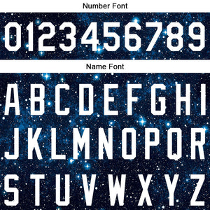 custom full print design authentic starry sky baseball jersey